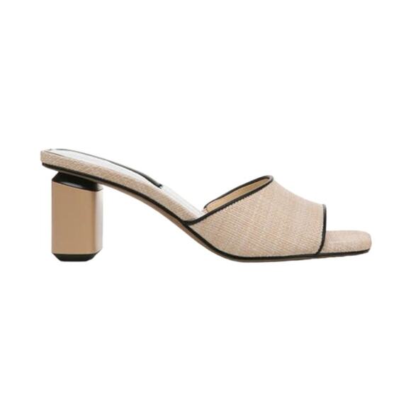 Franco Sarto Linley Slide Sandals Natural Beige Size 8.5 NWT $110 MSRP - Picture 1 of 8